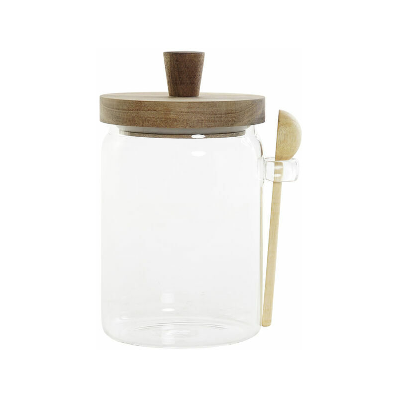 

Bote Dkd Home Decor Vidrio De Borosilicato Moderno Madera De Acacia (850 Ml)