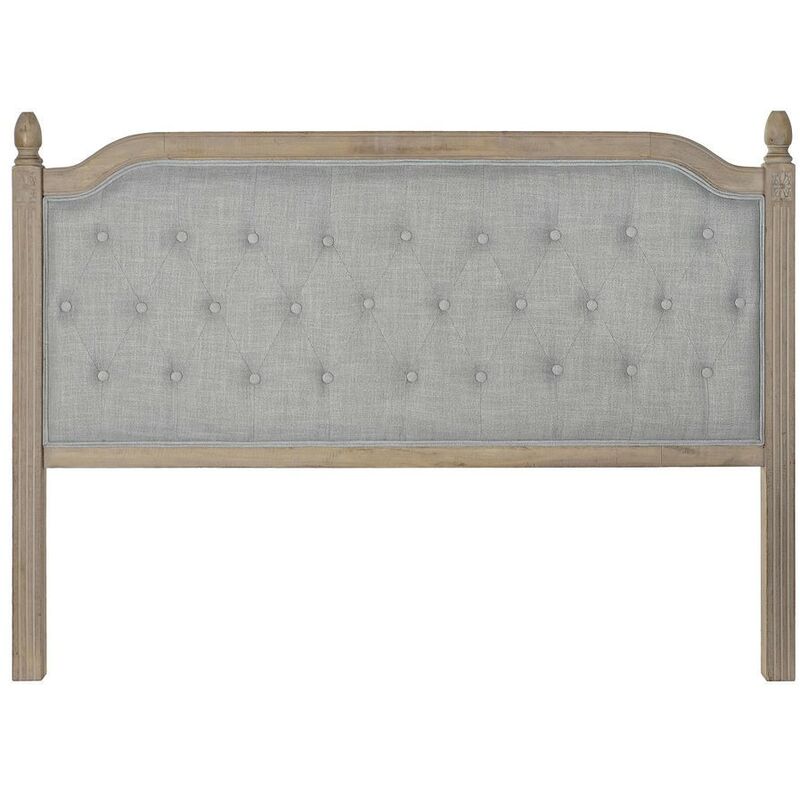 

Cabecero de Cama Gris Lino Madera de caucho (160 x 10 x 120 cm) - Dkd Home Decor