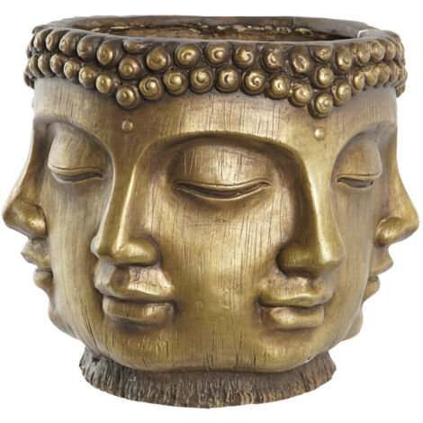 DKD Home Decor Cache-pot Doré Buda Oriental 34 cm