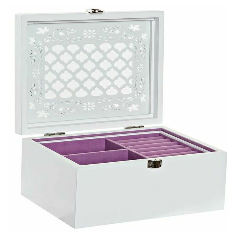 

DKD Home Decor Caja-Joyero DKD Home Decor Cristal Romántico Madera MDF (22 x 16 x 10 cm)