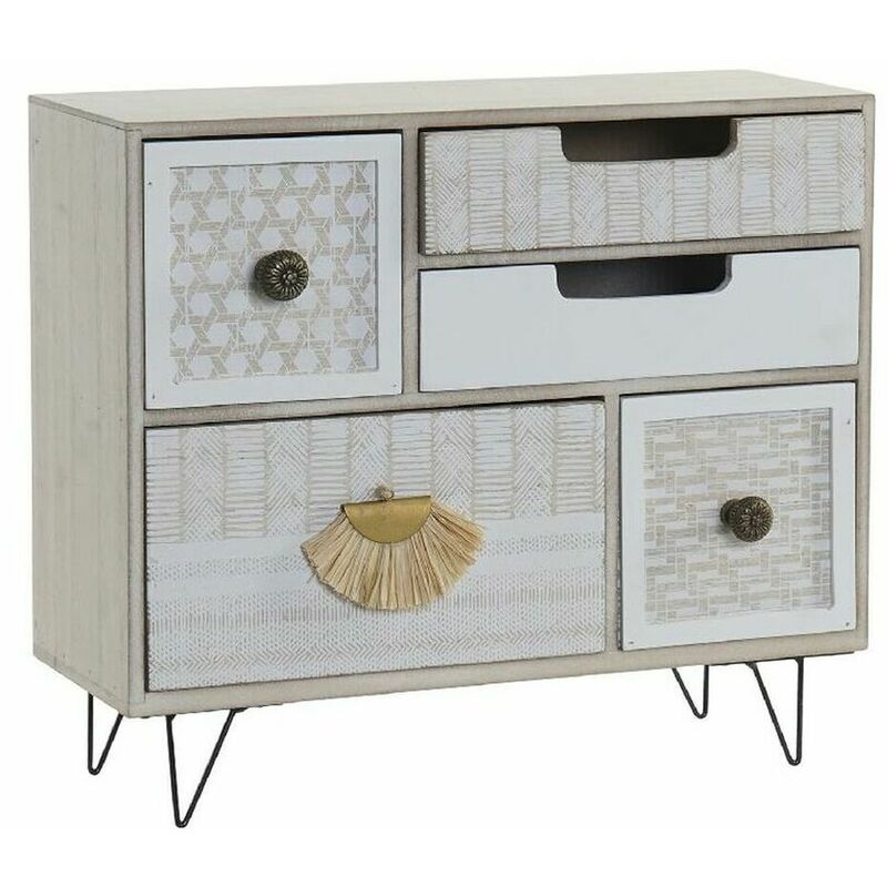

DKD Home Decor Caja-Joyero DKD Home Decor Metal Madera Boho (30 x 11.5 x 27 cm)