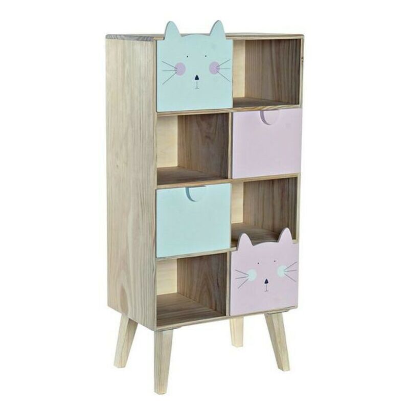 

Cajonera Madera de pino Gatos (40 x 25 x 85 cm) - Dkd Home Decor