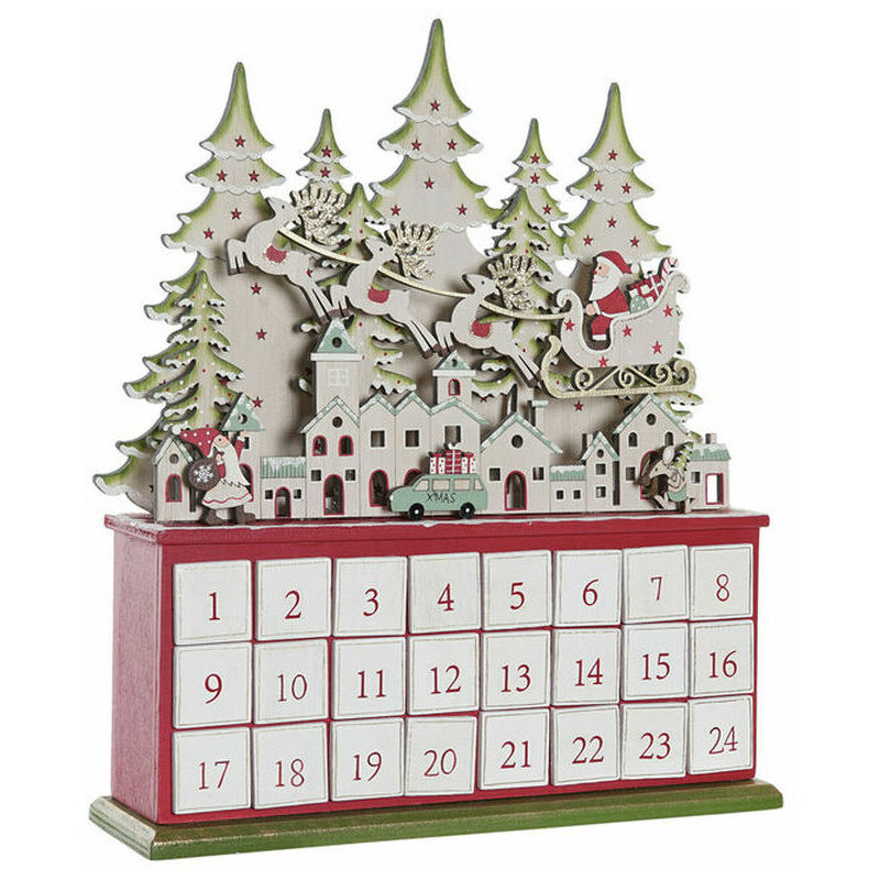 

Calendario de Adviento Madera (32 x 8.5 x 38 cm) - Dkd Home Decor