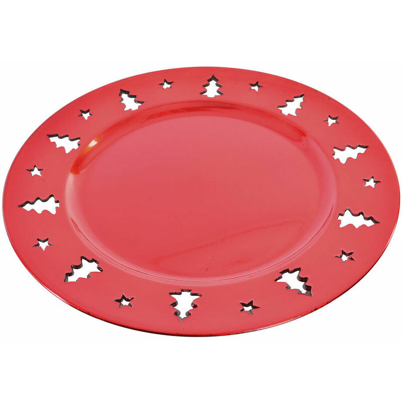 

Centro De Mesa Dkd Home Decor Rojo Pp (polipropileno) Navidad (33 X 33 X 2 Cm)