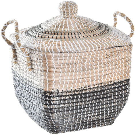 DKD Home Decor Cesta Decorativa Orange 68x35x65 cm