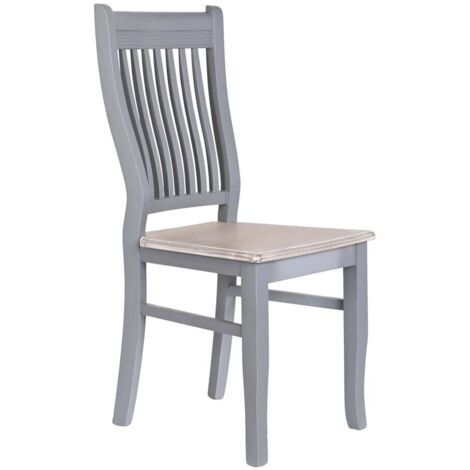 DKD Home Decor Chaise Salle à Manger Gris Naturel 78 cm