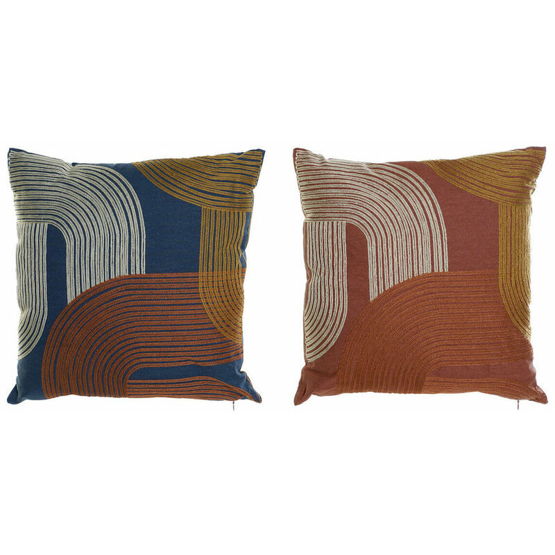 

DKD Home Decor Cojín DKD Home Decor Años 60 Algodón (2 pcs) (45 x 10 x 45 cm)