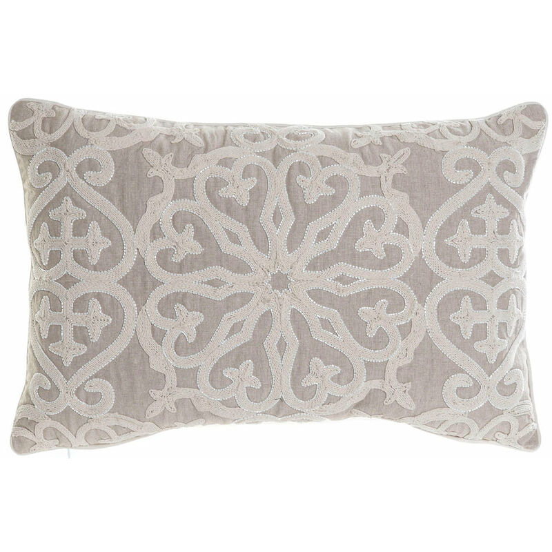 

Cojín DKD Home Decor Blanco Beige Algodón (60 x 15 x 40 cm)