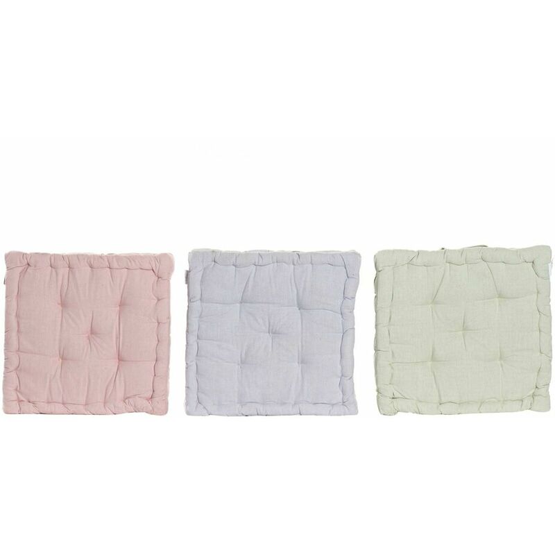 

Cojín DKD Home Decor De suelo Algodón (3 pcs) (40 x 40 x 7 cm)