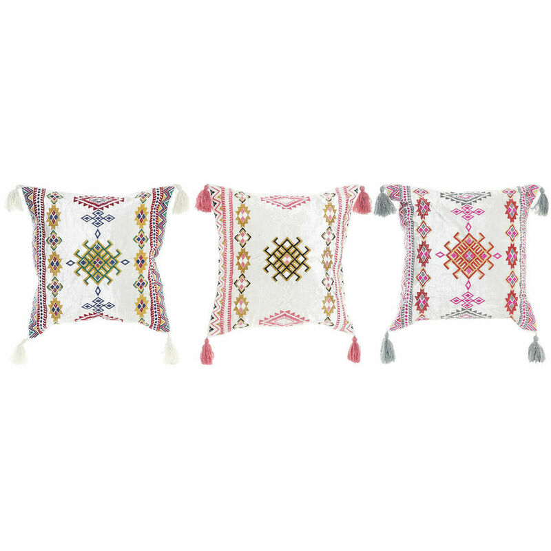 

DKD Home Decor Cojín DKD Home Decor Multicolor Algodón (3 pcs) (40 x 10 x 40 cm)