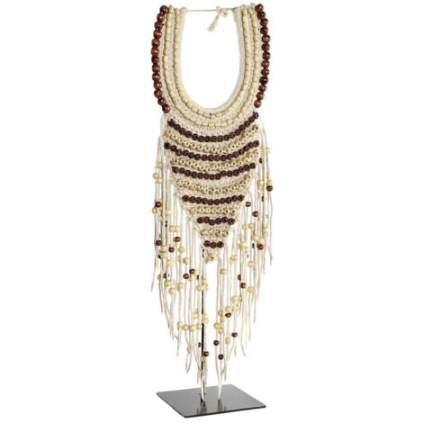 DKD Home Decor Collier Fer Noir Naturel 23,5x15x70 cm