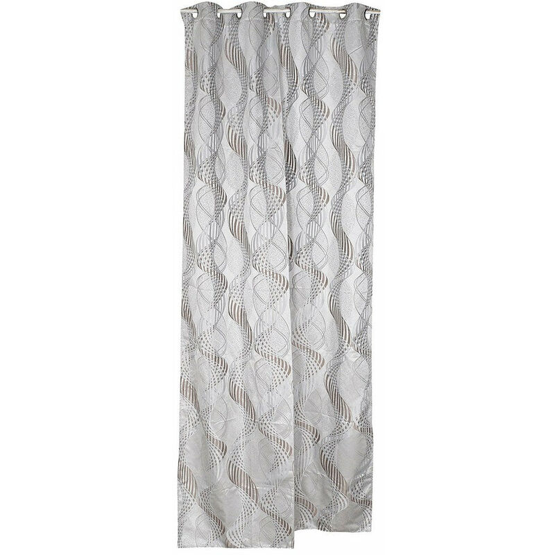 

Cortina DKD Home Decor De anillas Gris Poliéster (140 x 140 x 270 cm)