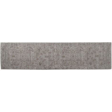 DKD Home Decor Cotton Chenille Carpet Blanc Noir Marron