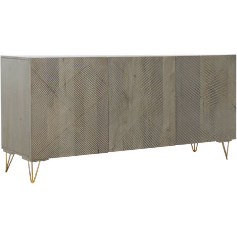 dkd-home-decor Credenza gris marron 160x45x75 cm