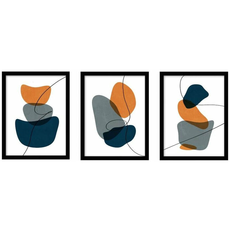 

Cuadro DKD Home Decor Abstracto (3 pcs) (30 x 2 x 40 cm)