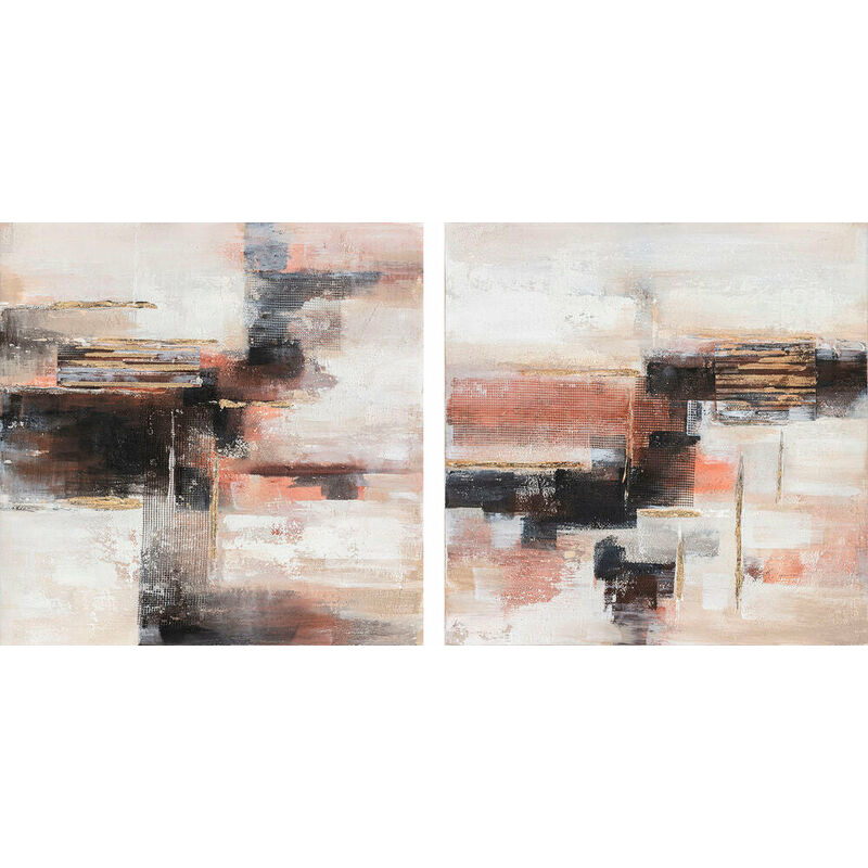 

Cuadro DKD Home Decor Abstracto (90 x 2.4 x 90 cm) (2 pcs)