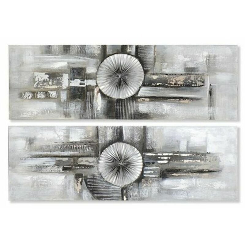 

Cuadro Dkd Home Decor Abstracto Gris Lienzo (2 Pcs) (150 X 3 X 50 Cm)