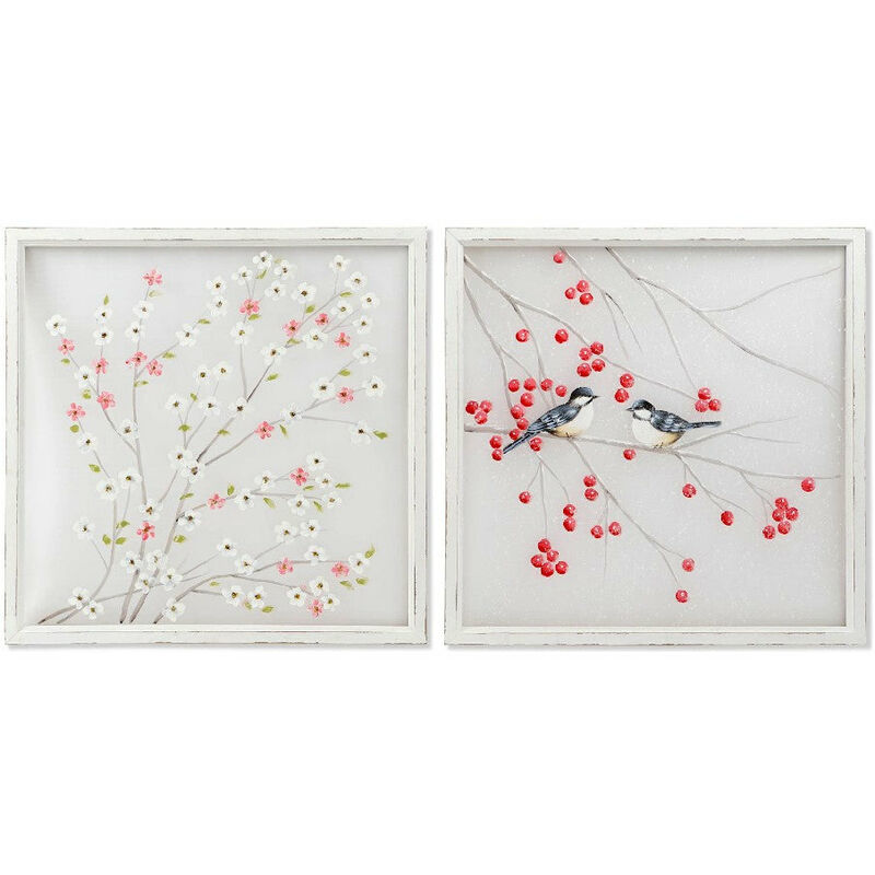 

Cuadro DKD Home Decor Cherry Tree Cerezo (2 pcs) (80 x 2.5 x 80 cm)