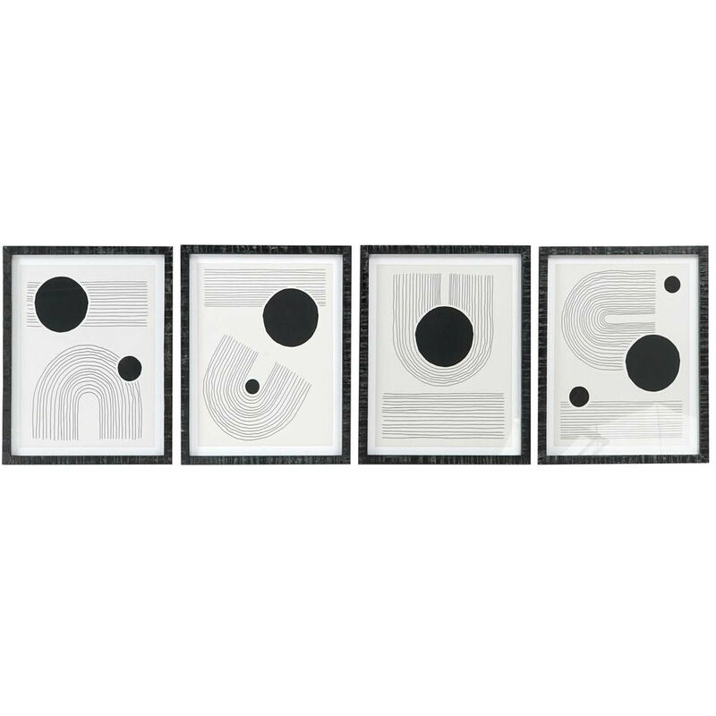 

Cuadro DKD Home Decor Abstracto (4 pcs) (40 x 2 x 50 cm)