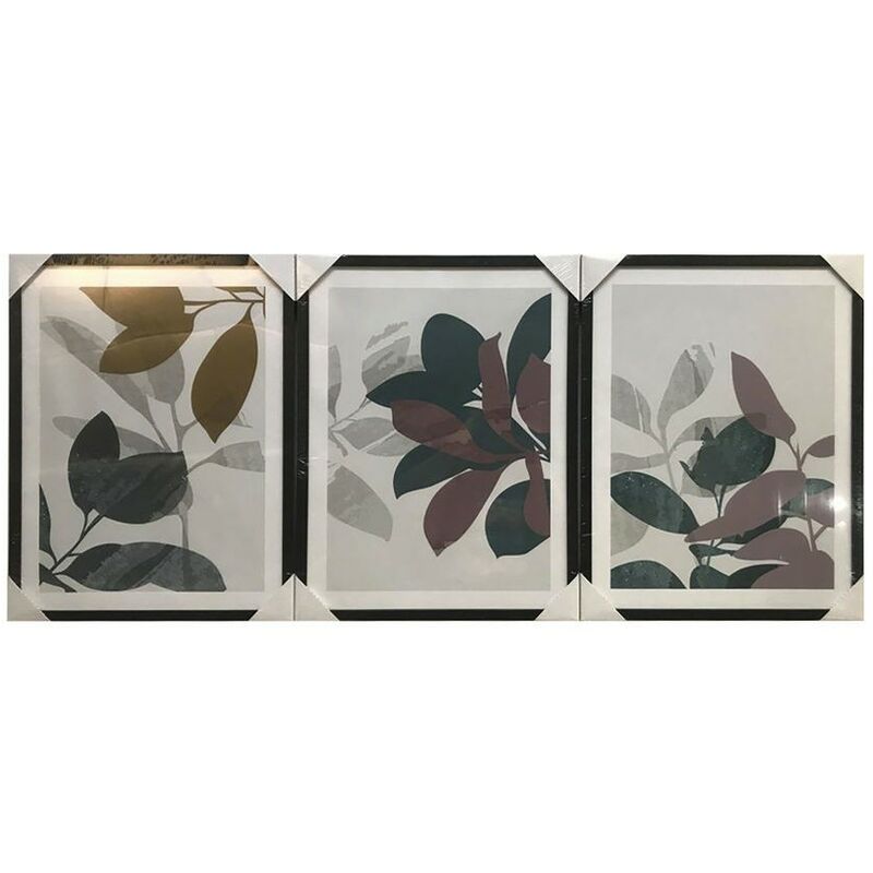 

Cuadro Dkd Home Decor Hojas (3 Pcs) (40 X 3 X 50 Cm)