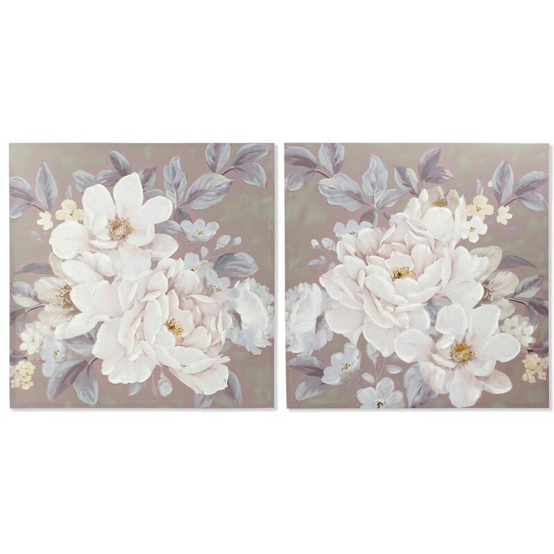 

Cuadro Lienzo Florero (2 pcs) (100 x 3 x 100 cm) - Dkd Home Decor