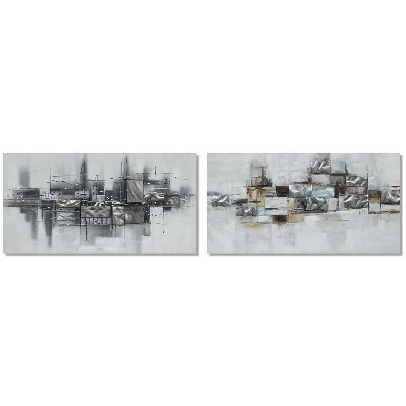 

Dkd Home Decor - Cuadro Pino Lienzo Abstracto (2 pcs) (120 x 2.8 x 60 cm)