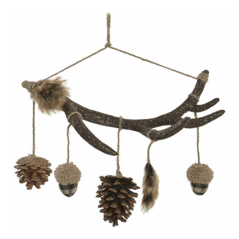 

DKD Home Decor Decoración Colgante DKD Home Decor Navidad Marrón (35 x 12 x 28 cm)