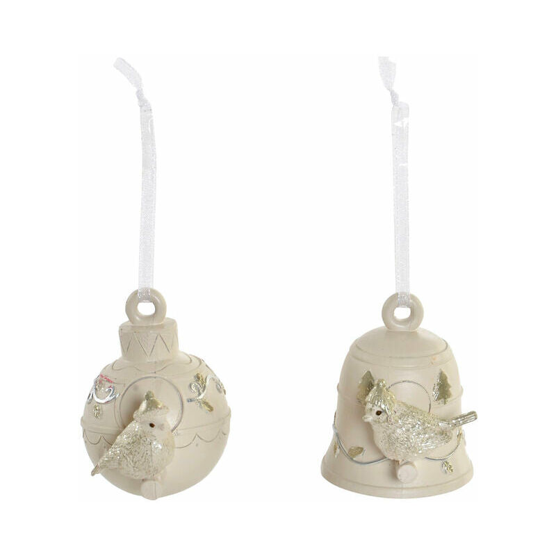 

Decoración Colgante DKD Home Decor Navidad Resina (2 pcs) (6.5 x 5 x 7 cm)