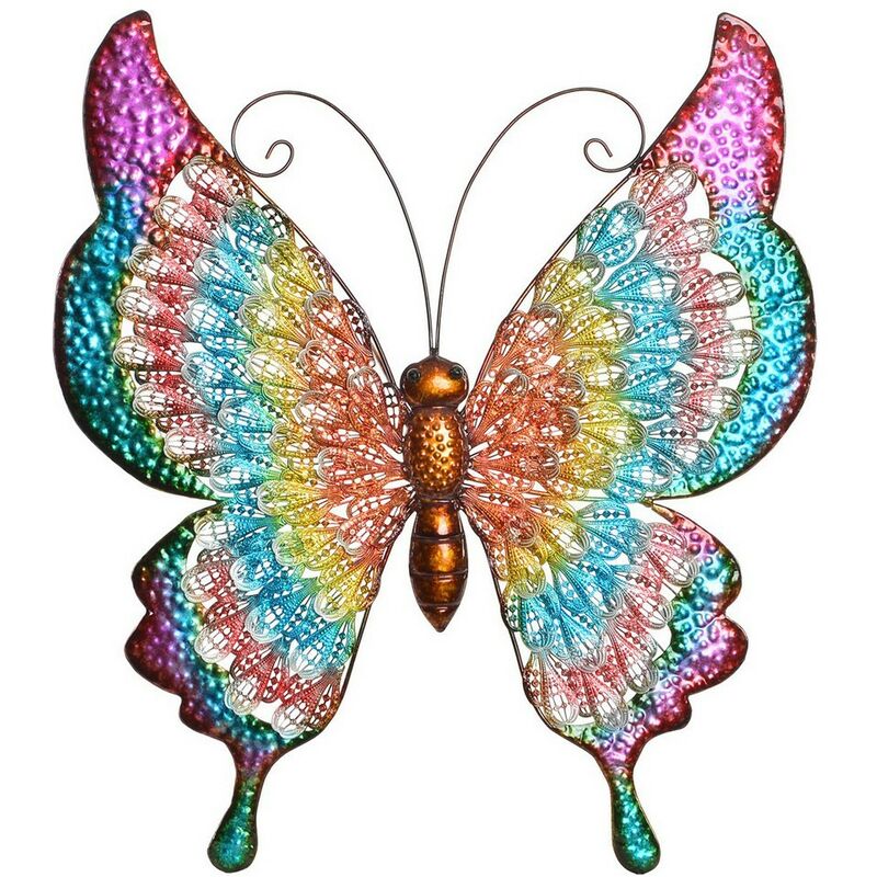 

Decoración de Pared DKD Home Decor Metal Mariposa (48.5 x 3 x 55 cm)