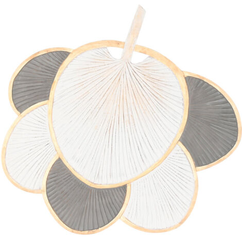 DKD Home Decor Décoration Murale MDF Blanc Gris Doré 121cm