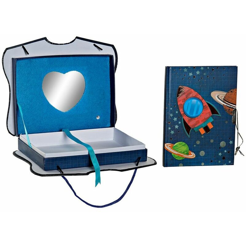 

Diario con Accesorios Azul (23 x 5 x 18.3 cm) - Dkd Home Decor