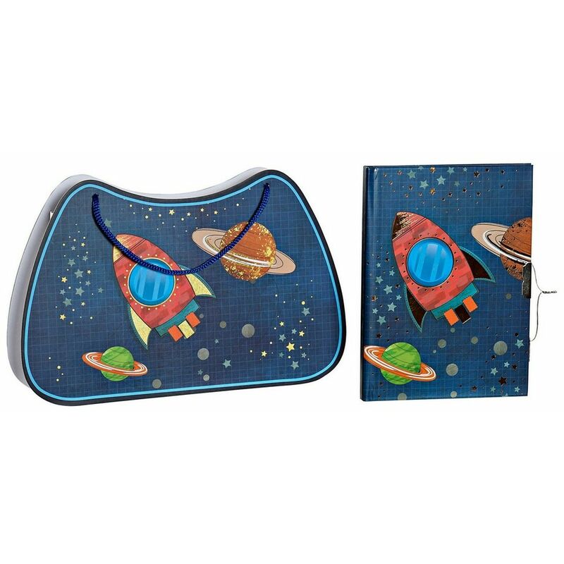 

Diario con Accesorios Azul (27 x 4.3 x 17.5 cm) - Dkd Home Decor