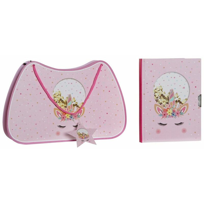 

Diario con Accesorios ‎ Unicornio (27 x 4.3 x 17.5 cm) - Dkd Home Decor