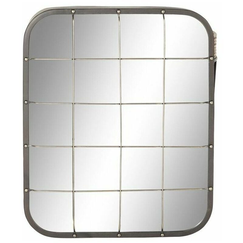

Espejo de pared Negro Metal Dorado (45.5 x 7.5 x 55 cm) - Dkd Home Decor