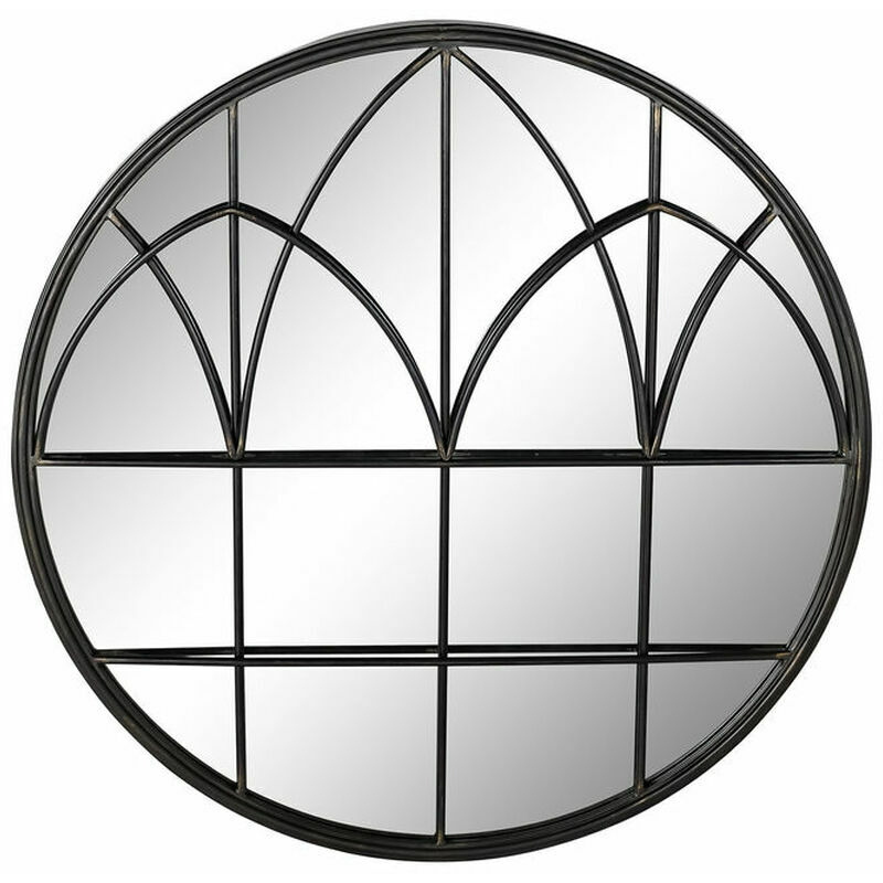 

Espejo de pared Negro Metal (76 x 4 x 76 cm) - Dkd Home Decor