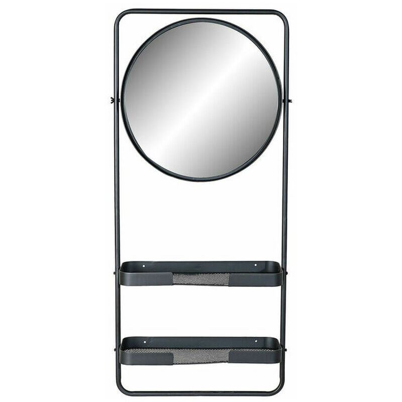 

Estantería de Baño Negro Metal Espejo (55 x 20 x 120 cm) - Dkd Home Decor