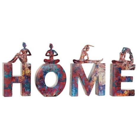 DKD Home Decor estatua decorativa en resina (11,5 x 4,5 x 23 cm) (4 piezas)