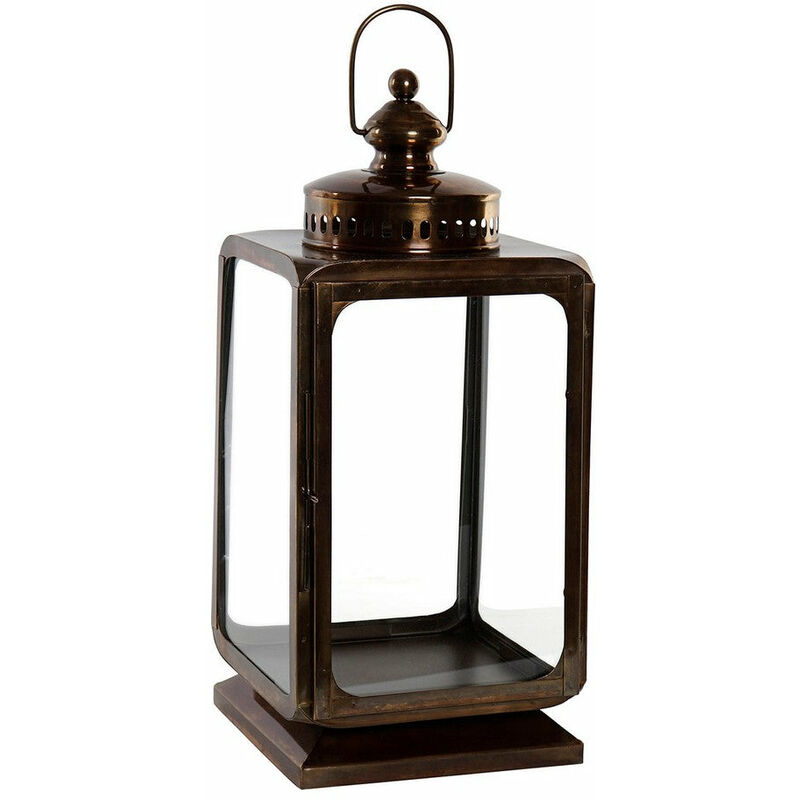 

Farol DKD Home Decor Bronce Metal Cristal (23 x 23 x 52 cm)