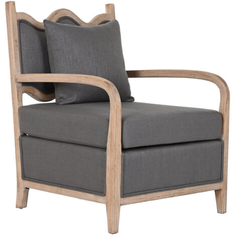 DKD Home Decor Fauteuil Gris foncé 66x70x88 cm