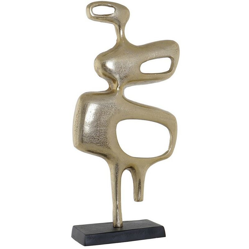 

Figura Decorativa Abstracto Dorado Aluminio (24 x 10 x 50 cm) - Dkd Home Decor