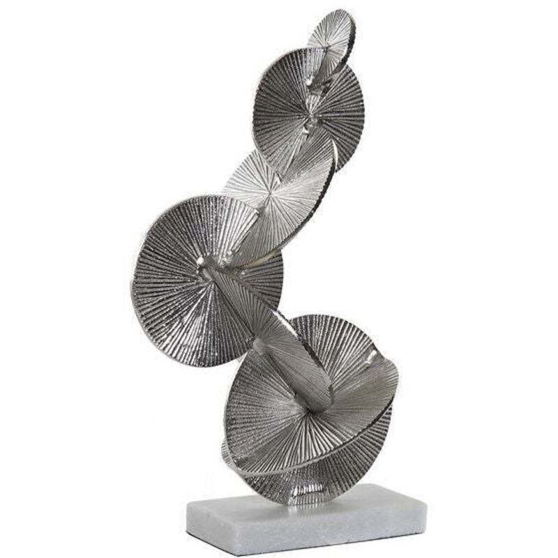

Figura Decorativa Aluminio Piedra Círculos (29 x 19 x 49 cm) - Dkd Home Decor