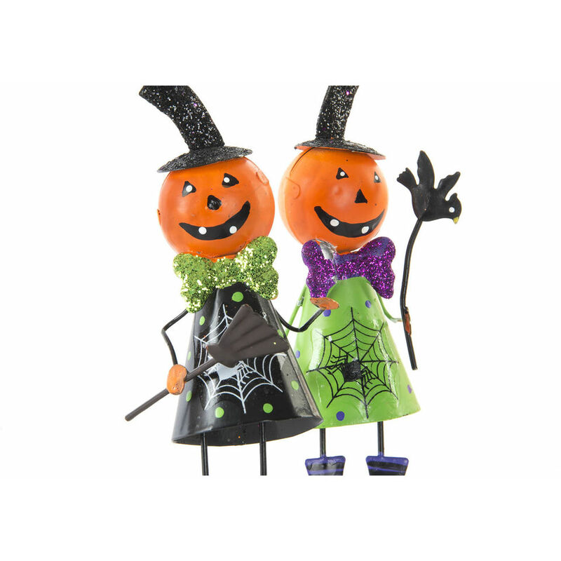 

Figura Decorativa Metal Calabaza (2 pcs) (7 x 4 x 13.5 cm) - Dkd Home Decor