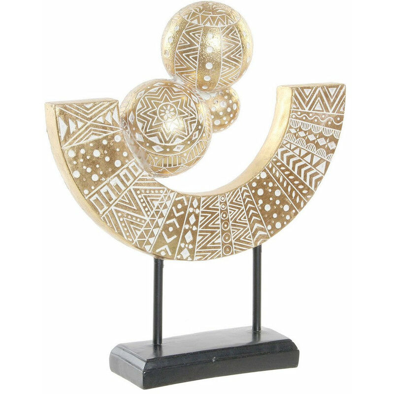 

Zanvic - Figura Decorativa DKD Home Decor Metal Resina Abstracto (35 x 10.5 x 39.5 cm)