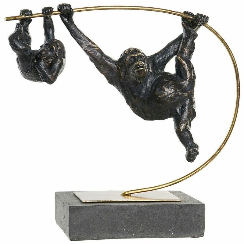 

Figura Decorativa Dkd Home Decor Metal Resina Mono (37 X 15 X 34 Cm)