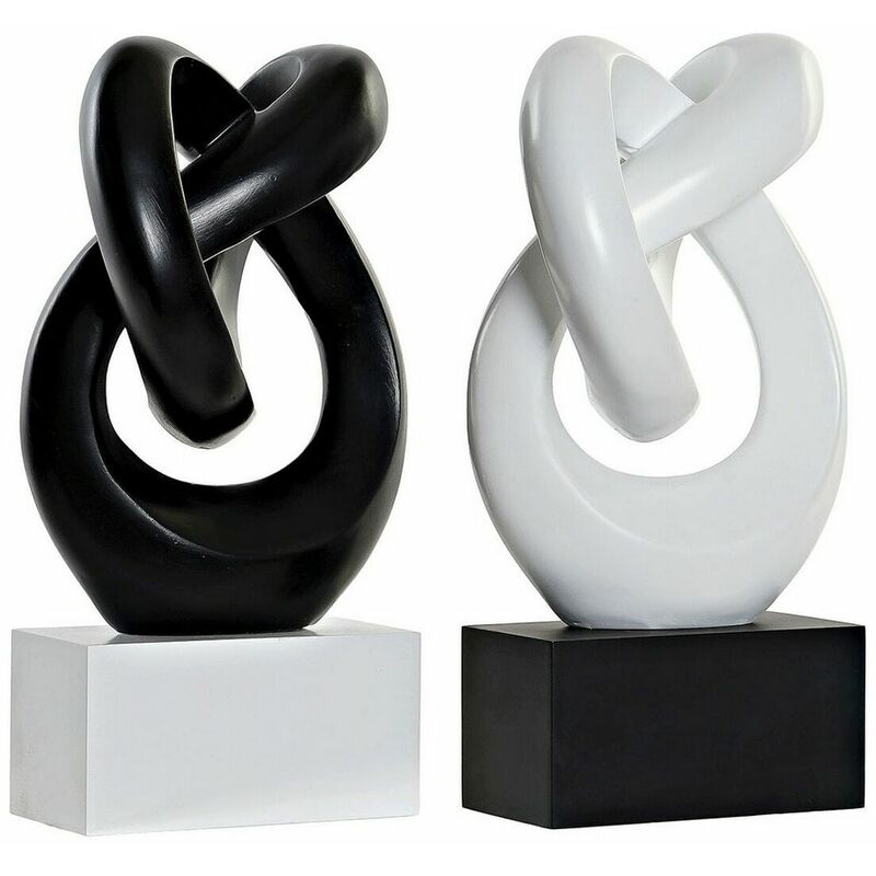 

Figura Decorativa DKD Home Decor Moderno Abstracto Resina (2 pcs) (15 x 14 x 25 cm)