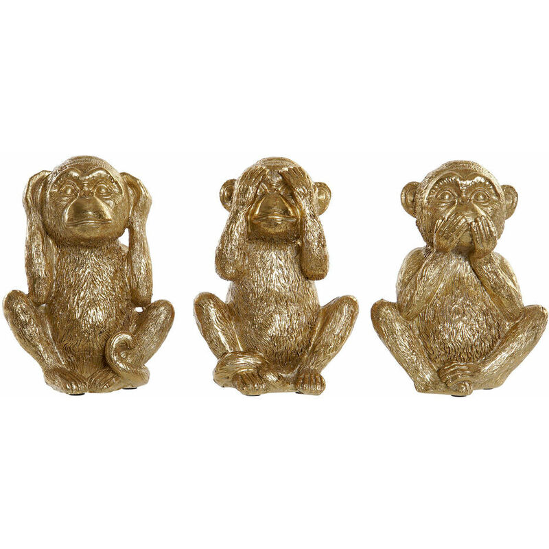 

Figura Decorativa DKD Home Decor Mono Resina (11 x 8 x 15 cm) (3 pcs)