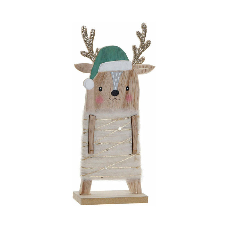 

Figura Decorativa DKD Home Decor Poliéster Madera MDF Reno (11 x 5 x 23 cm)