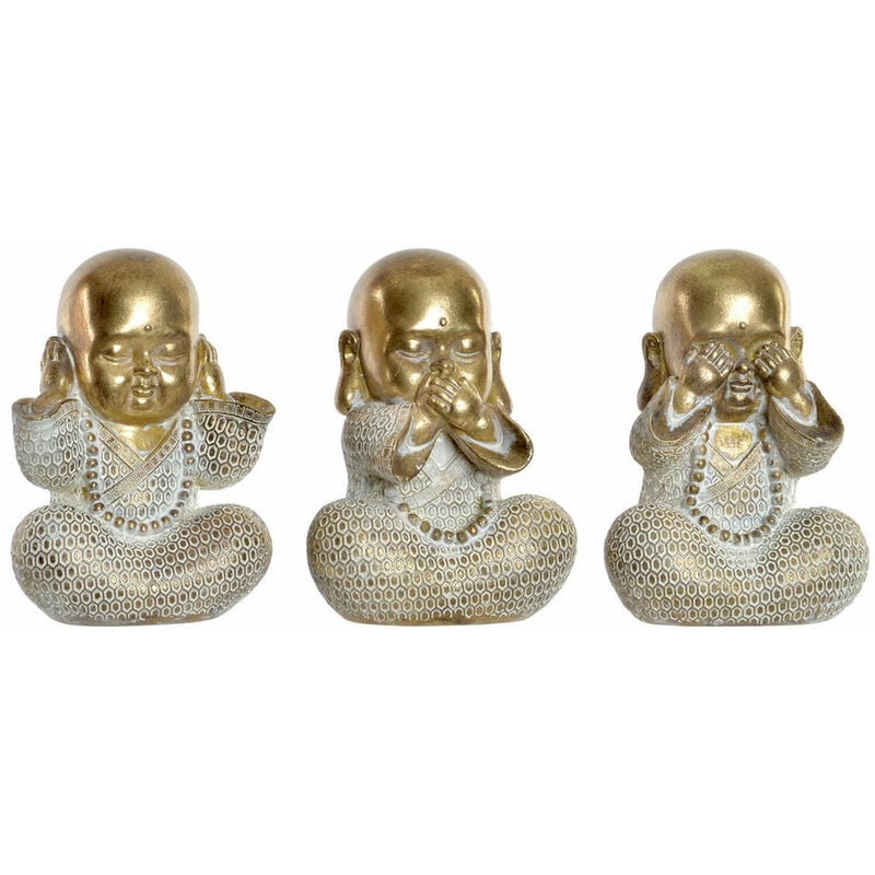 

Figura Decorativa Resina Buda (3 pcs) (11.5 x 9 x 16 cm) - Dkd Home Decor