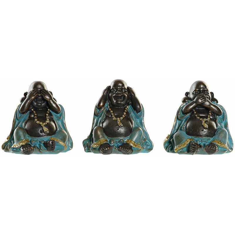 

DKD Home Decor Figura Decorativa DKD Home Decor Resina Buda (3 pcs) (7.5 x 6 x 8 cm)