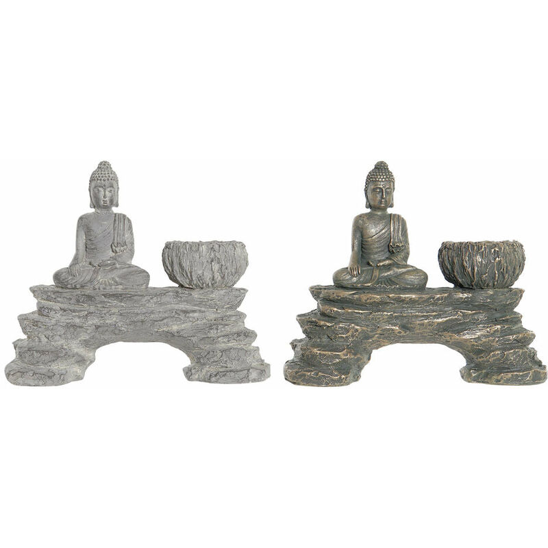 

Figura Decorativa DKD Home Decor Resina Oriental Buda (2 pcs)